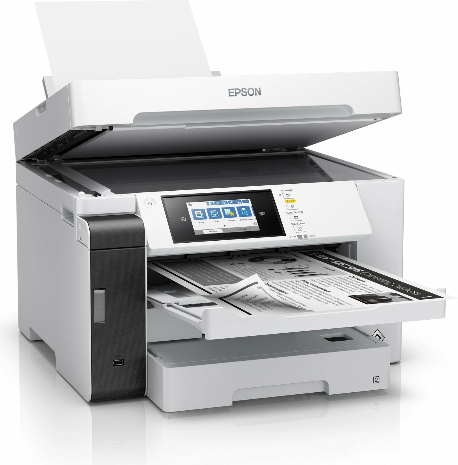 Printer multifunksional Epson EcoTank Pro ET-M16685, mono inkjet, A3, 550 fletë, Wi-Fi