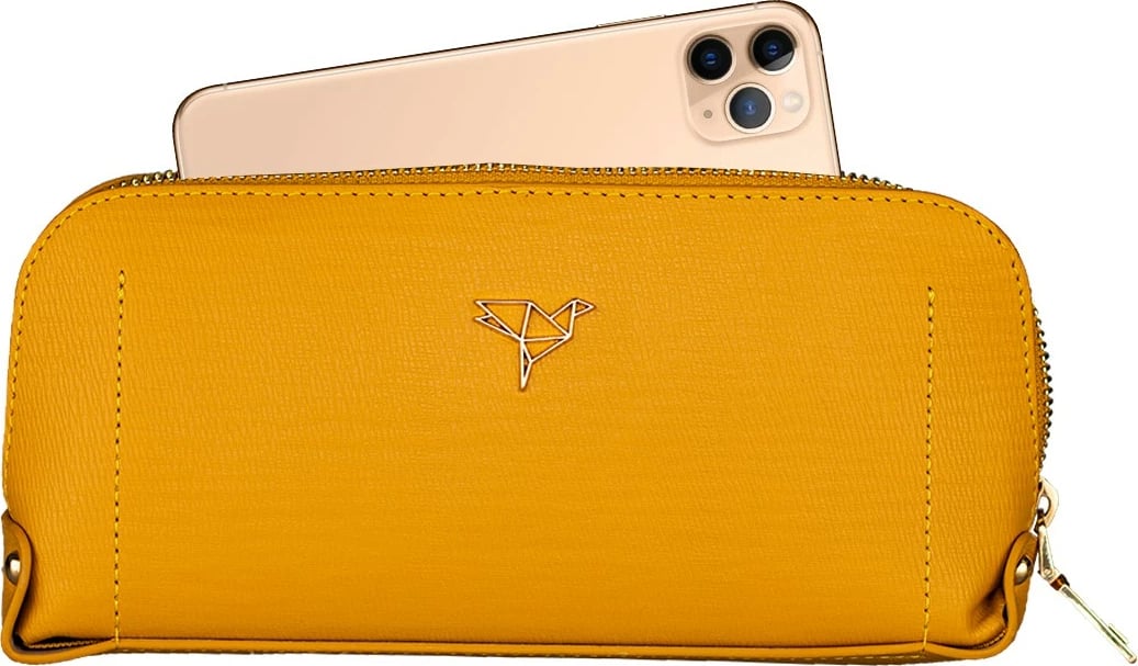 Portofol për gra, ngjyrë mustard, Zoozie Bags, Miami