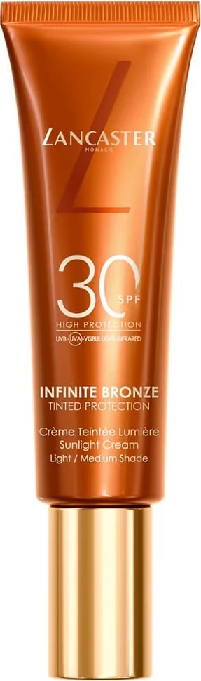 Krem i tonuar për fytyrë Lancaster Infinite Bronze Tinted Protection Sunlight Cream SPF30 për femra, 50ml