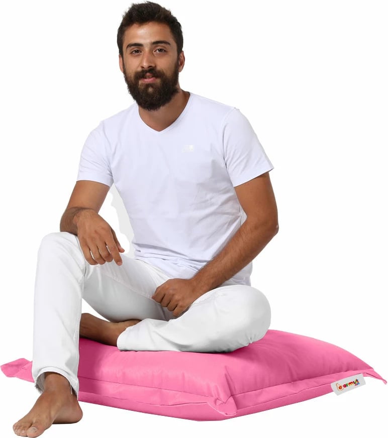 Jastëk kopshti, pouf, rozë, 70x70cm