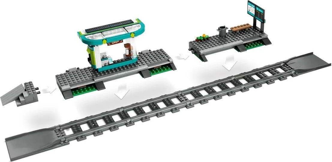 Set lodrash LEGO City Urban Tram me stacion, 60423, 811 pjesë