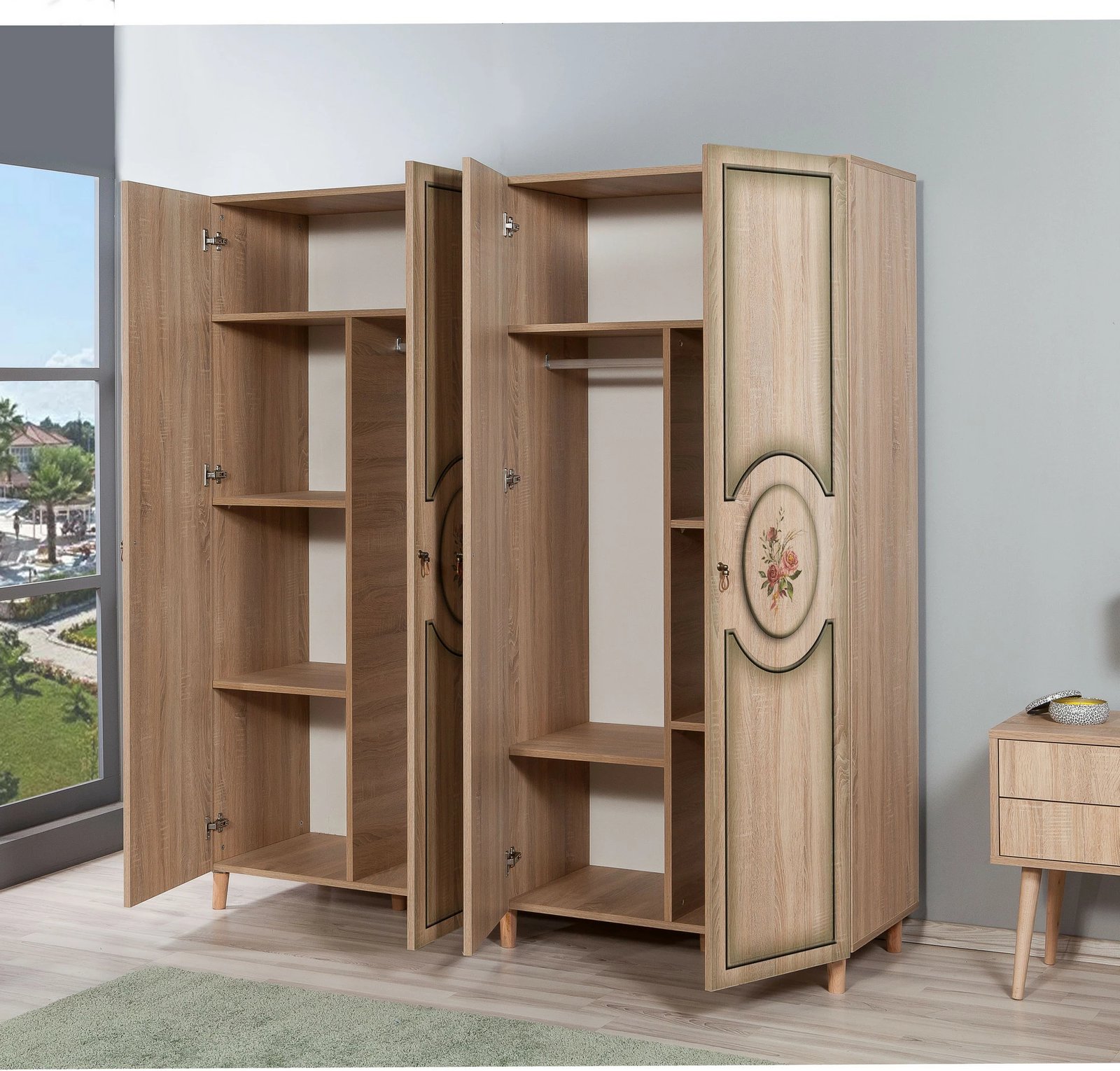 Dollap Skye Decor, ngjyrë lisi Sonoma, İmaj-421