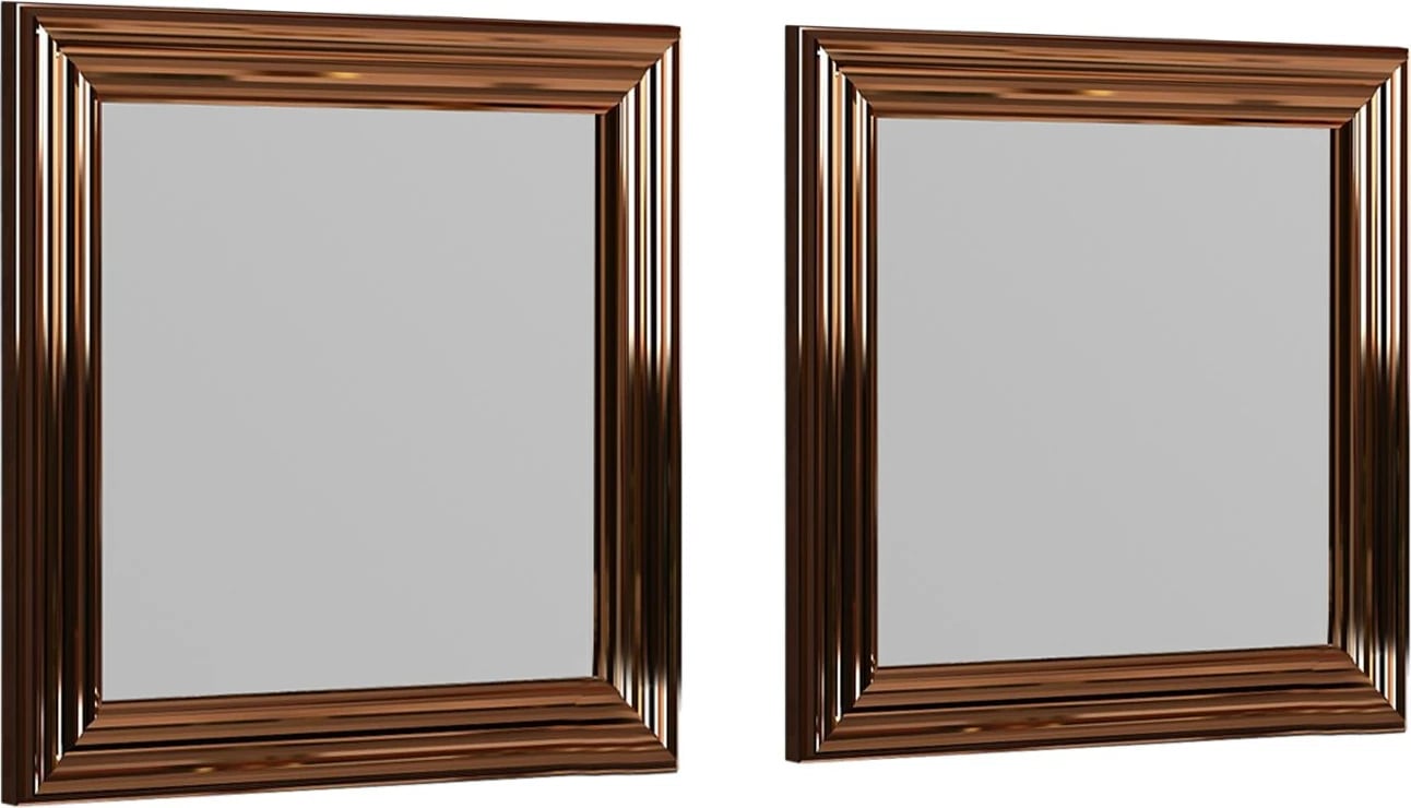 Set pasqyrash (2 copë), kornizë bronzi, Hanah Home, Bale