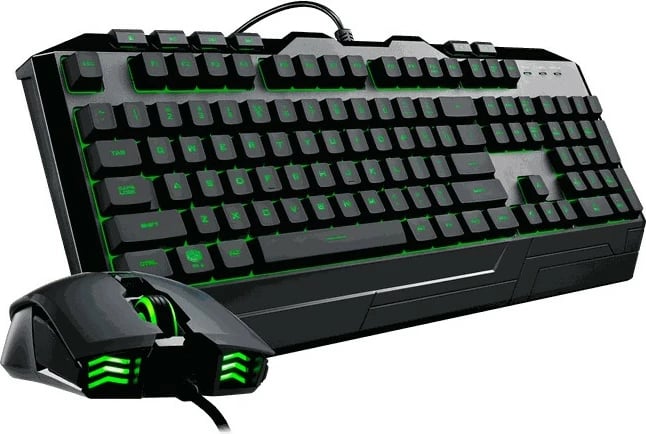 Tastierë gaming me maus Cooler Master Devastator 3 Combo, RGB, QWERTZ, me kabllo, e zezë