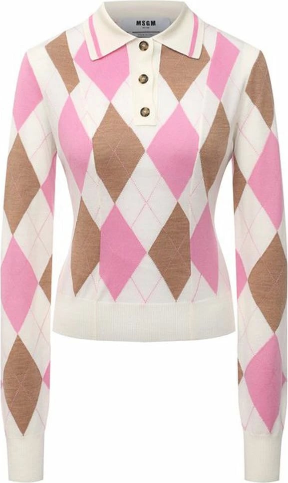 Maicë polo për femra MSGM, shumëngjyrëshe
