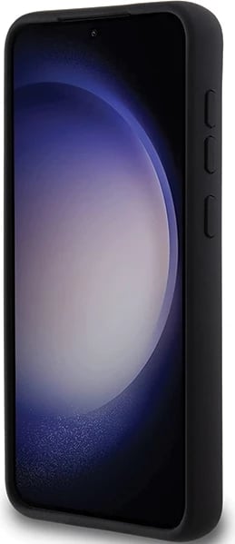 Mbështjellës Karl Lagerfeld Silicone Choupette Metal Pin për Samsung Galaxy S24+, i zi
