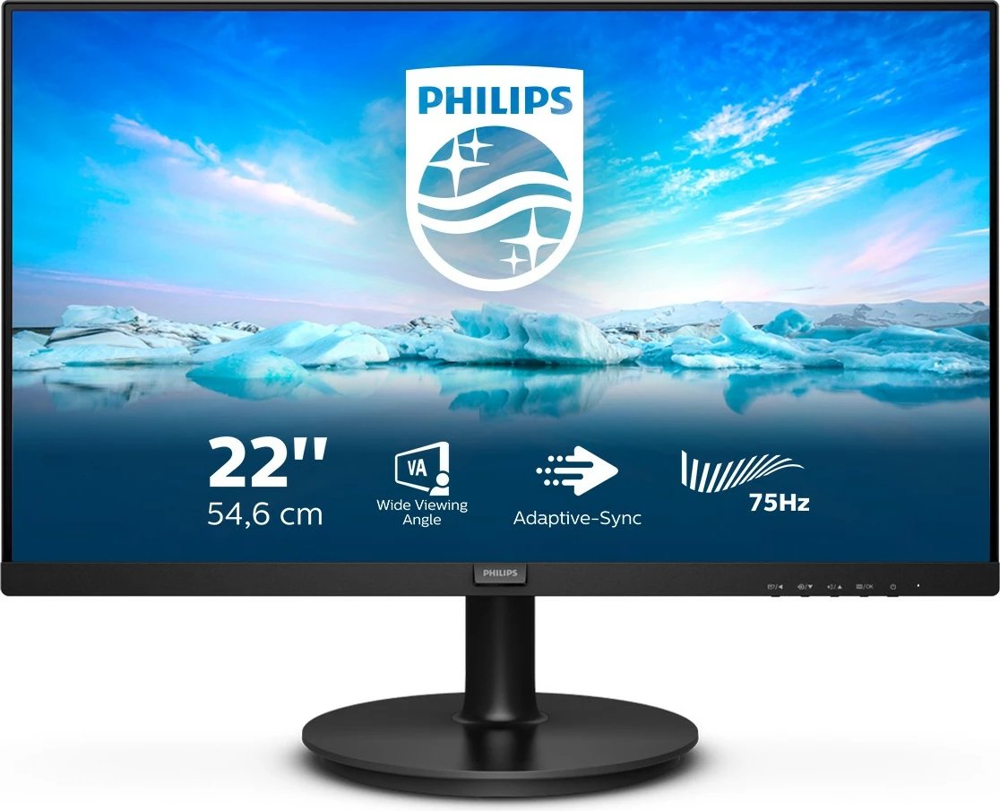 Monitor Philips V Line 222V8LA/00, 21.5 inch, Full HD, LCD, i zi