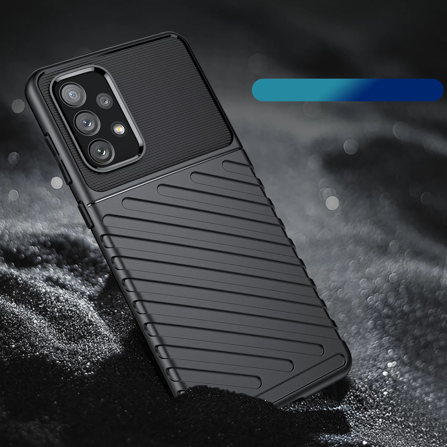 Mbështjellës Hurtel Thunder Case për Samsung Galaxy A73, i zi