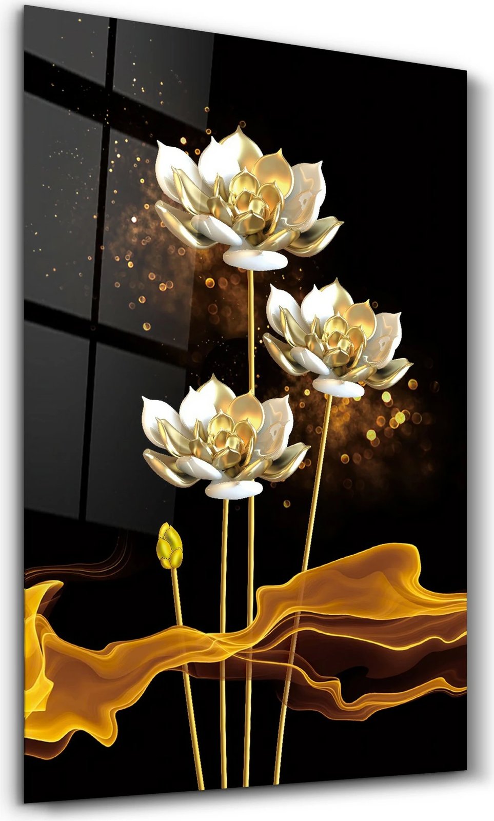 Pikturë dekorative prej xhami të temperuar, Wallity CAM-5077, 46x72cm