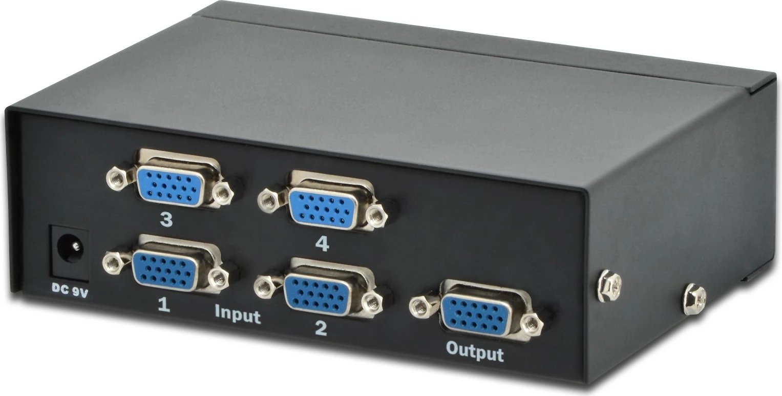 Switch VGA Digitus 4 porte, 250MHz, i zi