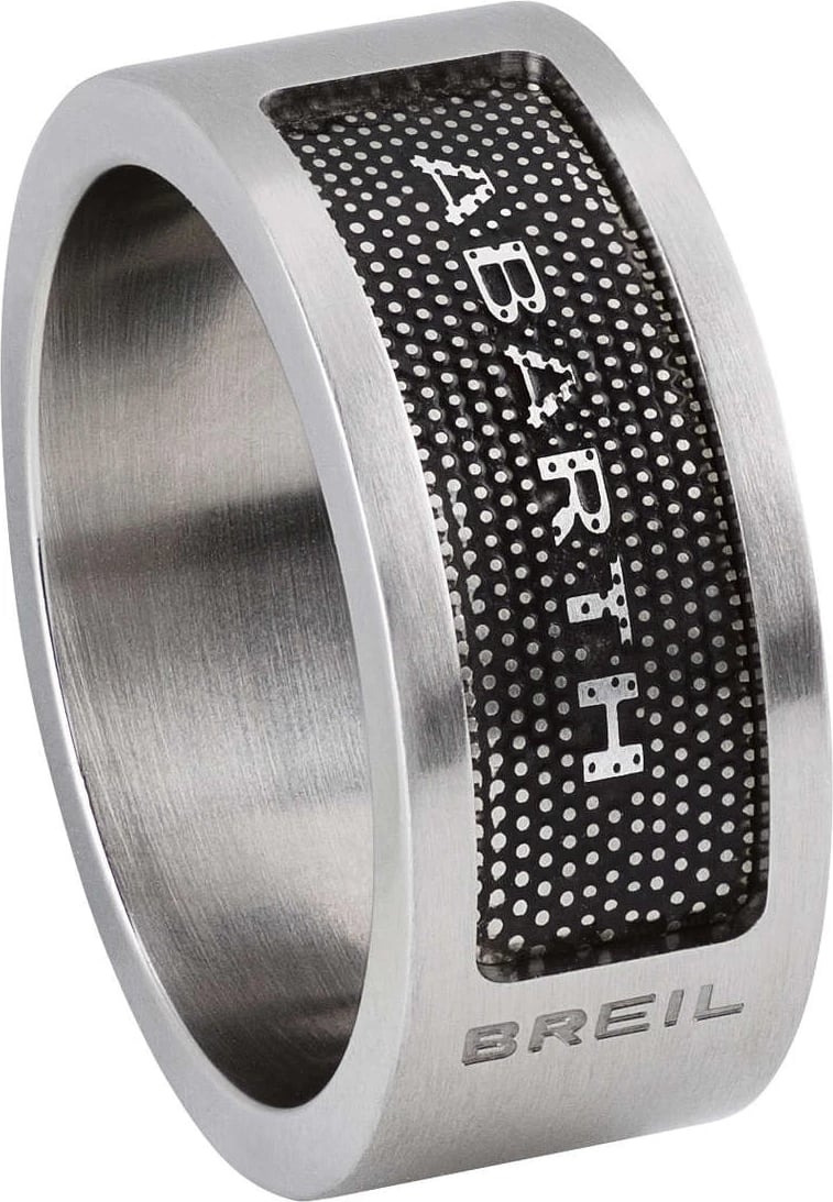 Unazë për meshkuj BREIL JEWELS TJ1892, argjendtë/zezë