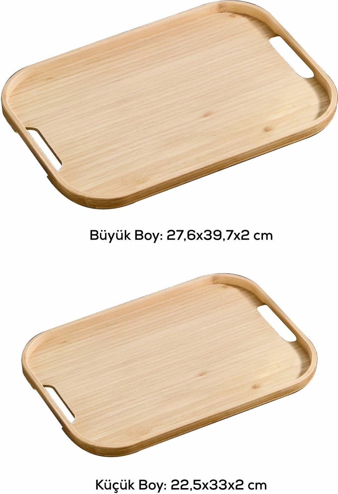 Set tabakash bambuje, shumëngjyrëshe, Hermia Concept, 2 copë, Acero-32111 Set tabakash bambuje, shumëngjyrëshe, Hermia Concept, 2 copë, Acero-32111