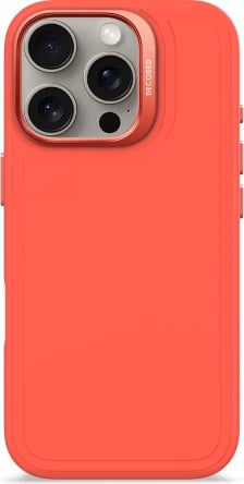 Mbështjellës Decoded AntiMicrobial Silicone Stacks me MagSafe për iPhone 16 Pro, Portokalli