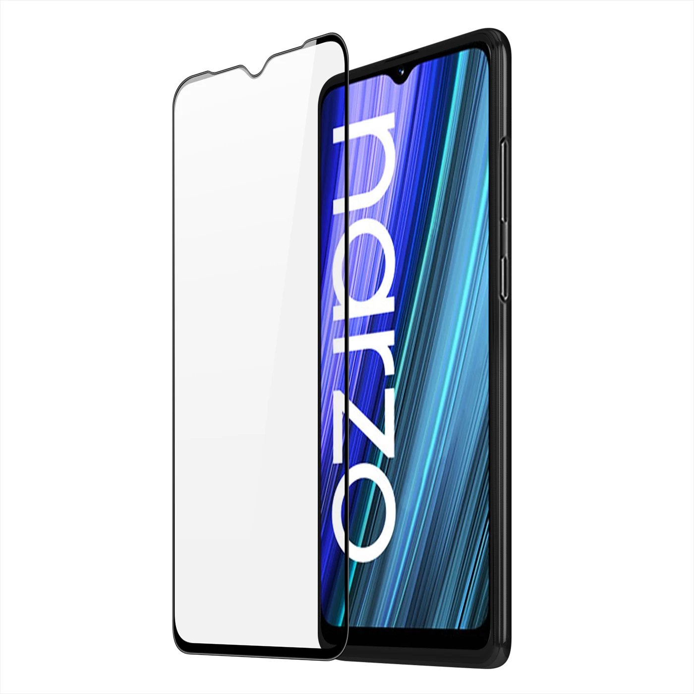 Xham mbrojtës Dux Ducis 9D për Realme Narzo 50A, i zi
