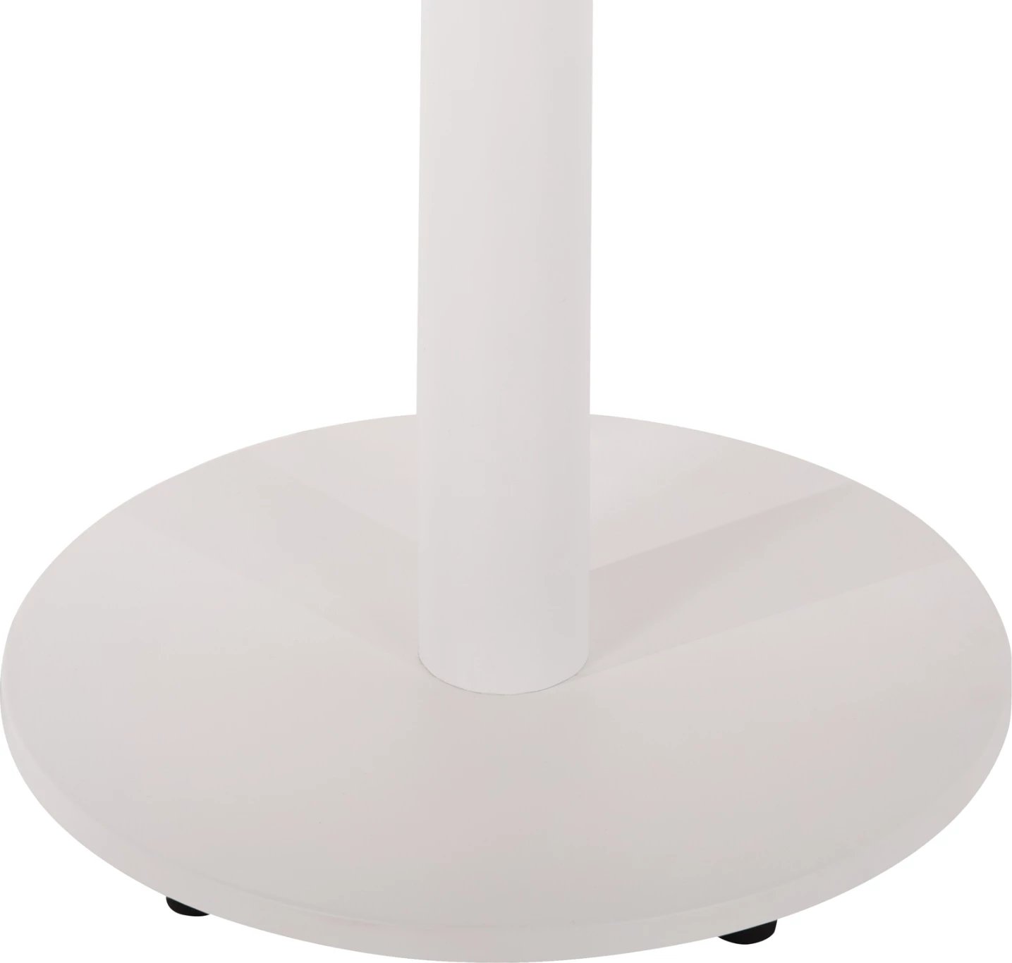 Baza e tavolinës alumini FH476.02 e rrumbullakët, ngjyrë e bardhë mat, 48x48cm, kryq Φ45Χ73Hcm