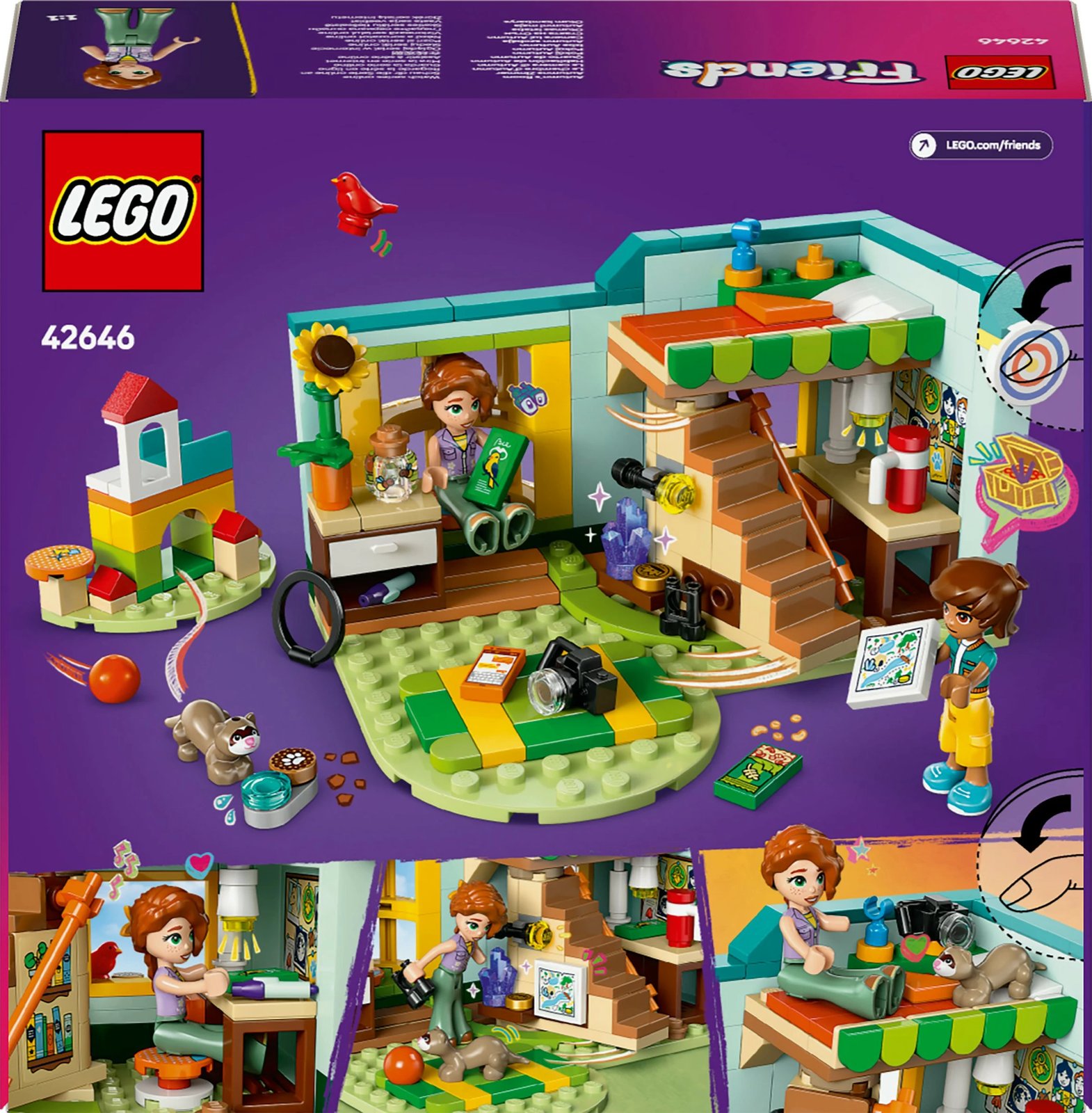 Set ndërtimi LEGO Friends 42646 Autumn's Room, 222 pjesë, multikolor