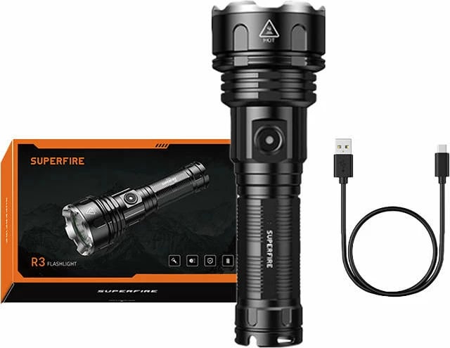 Elektrik dore Superfire R3 P90, 3400mAh, 2000lm, i zi