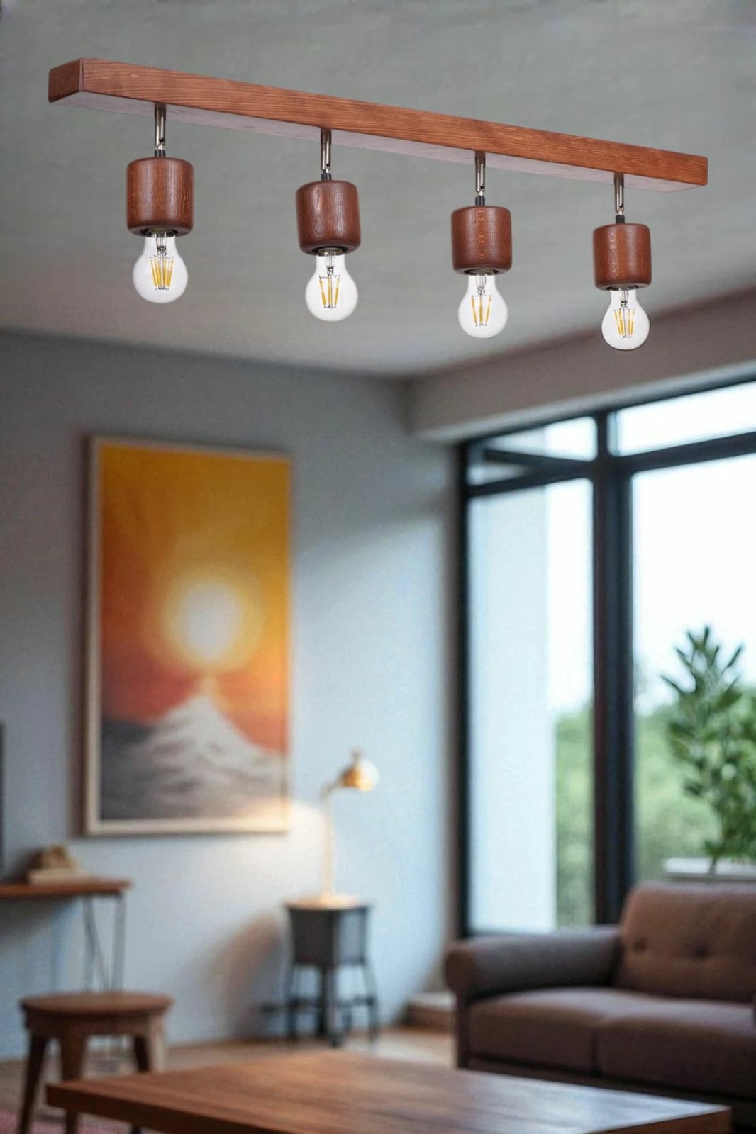 Llambadar druri Opviq, 9005-2, ngjyrë lisi