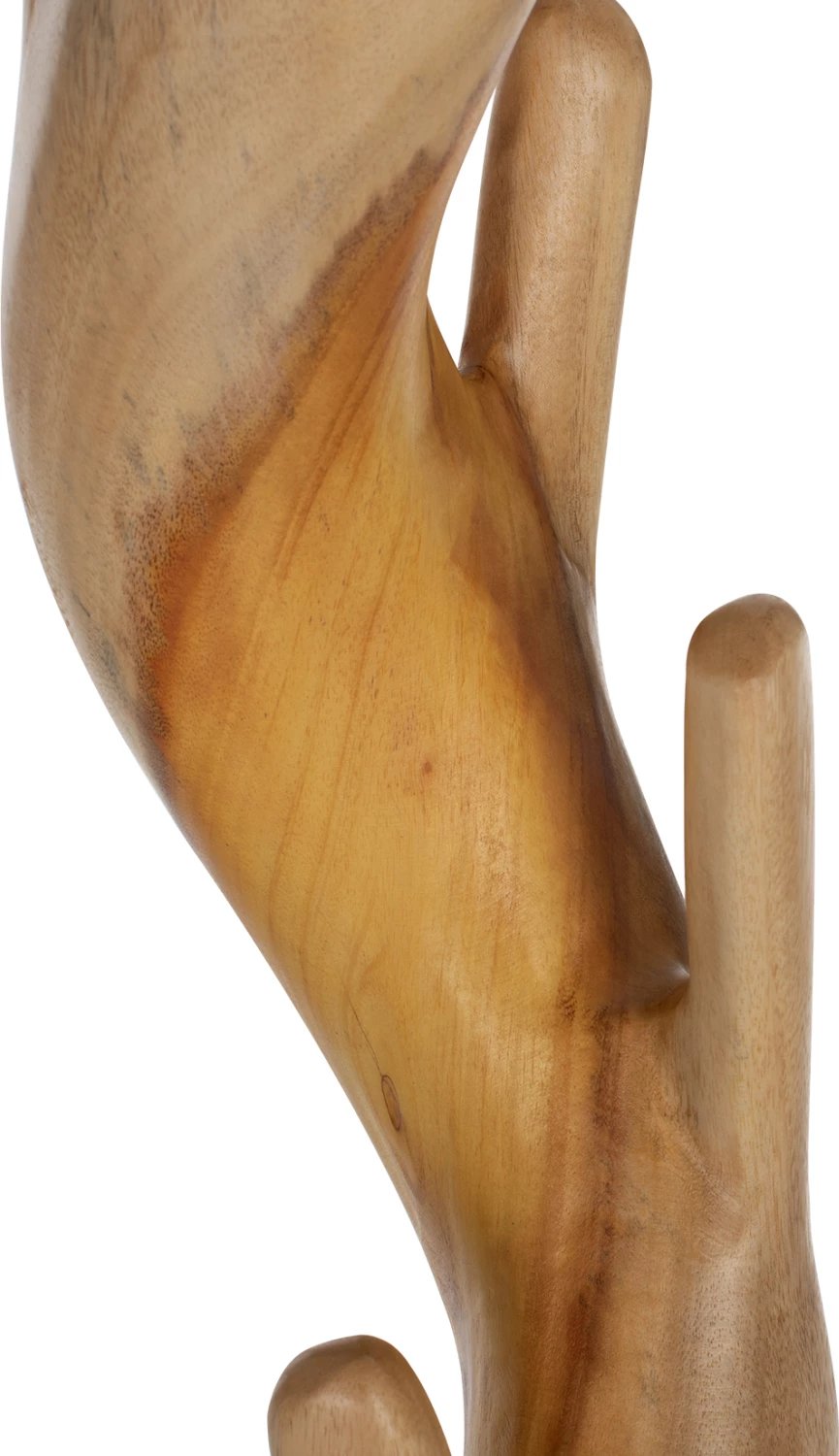 Stendë për pallto prej druri suar natyral, FH9366, 40x40x200 cm