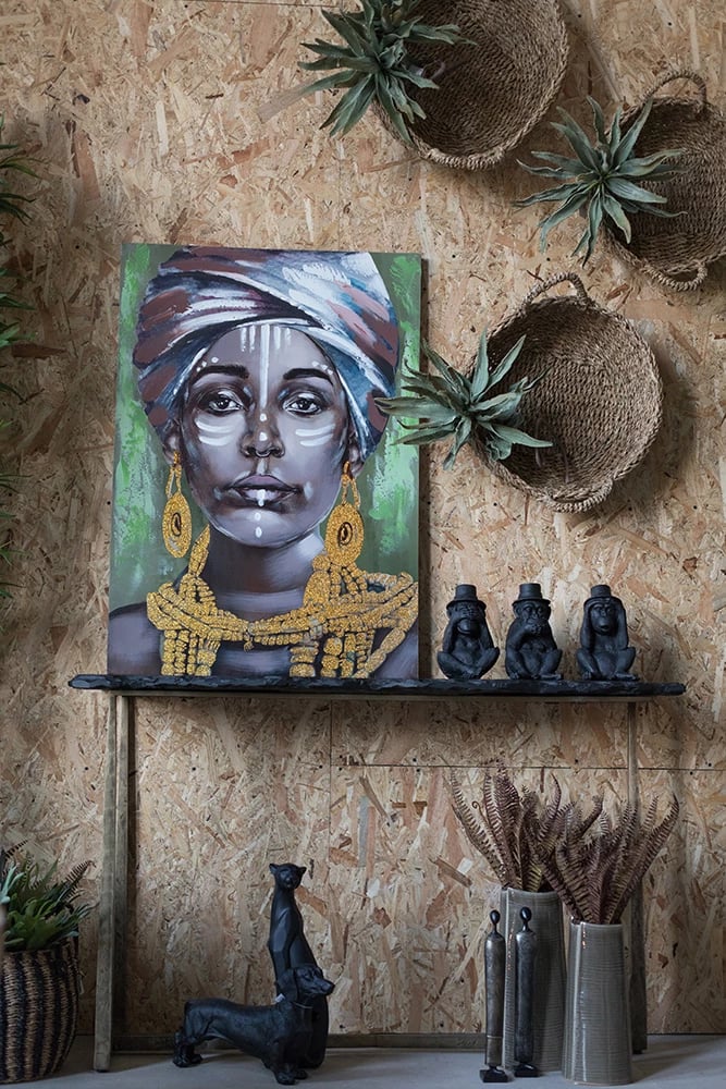 Konsol Piedra, ngjyrë gri e errët, bronz antik, 128x42x75cm