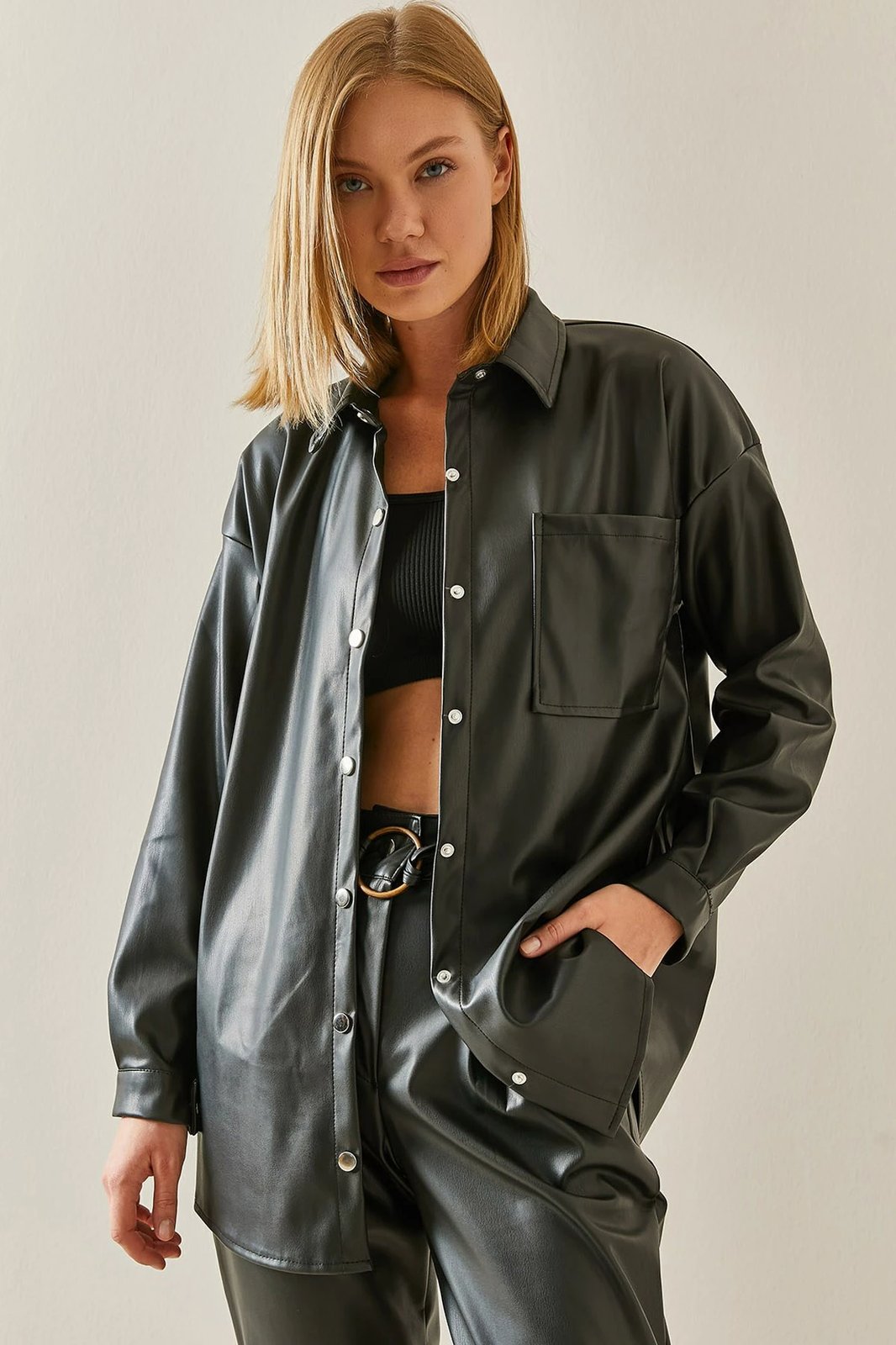 Këmishë e zezë për gra, Jumeon, 3YXK2-47474