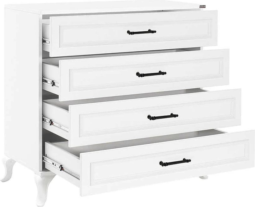 Komodë Hanah Home, Sfn-1004-Dd-1, e bardhë, 4 sirtarë