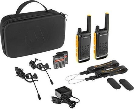 Radio komunikimi Motorola Talkabout T82 Extreme, 2 copë, zi/portokalli
