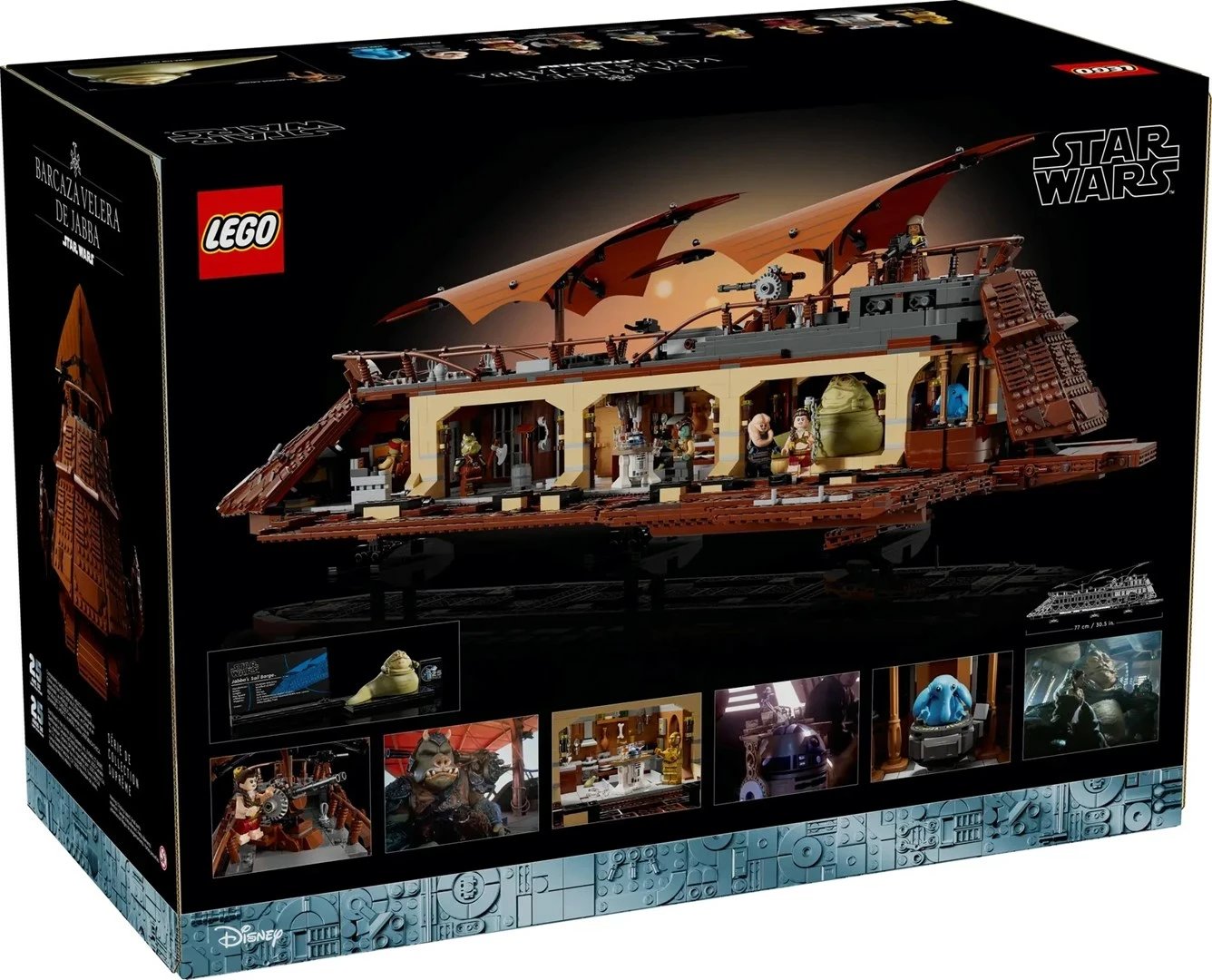Set LEGO Star Wars Jabba's Sail Barge 75397, për të rritur, Kafe