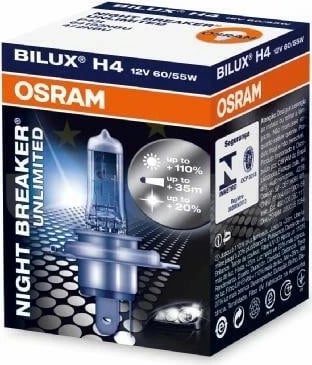 Lampa H4 12v 60/55w +110% Night Breaker®
