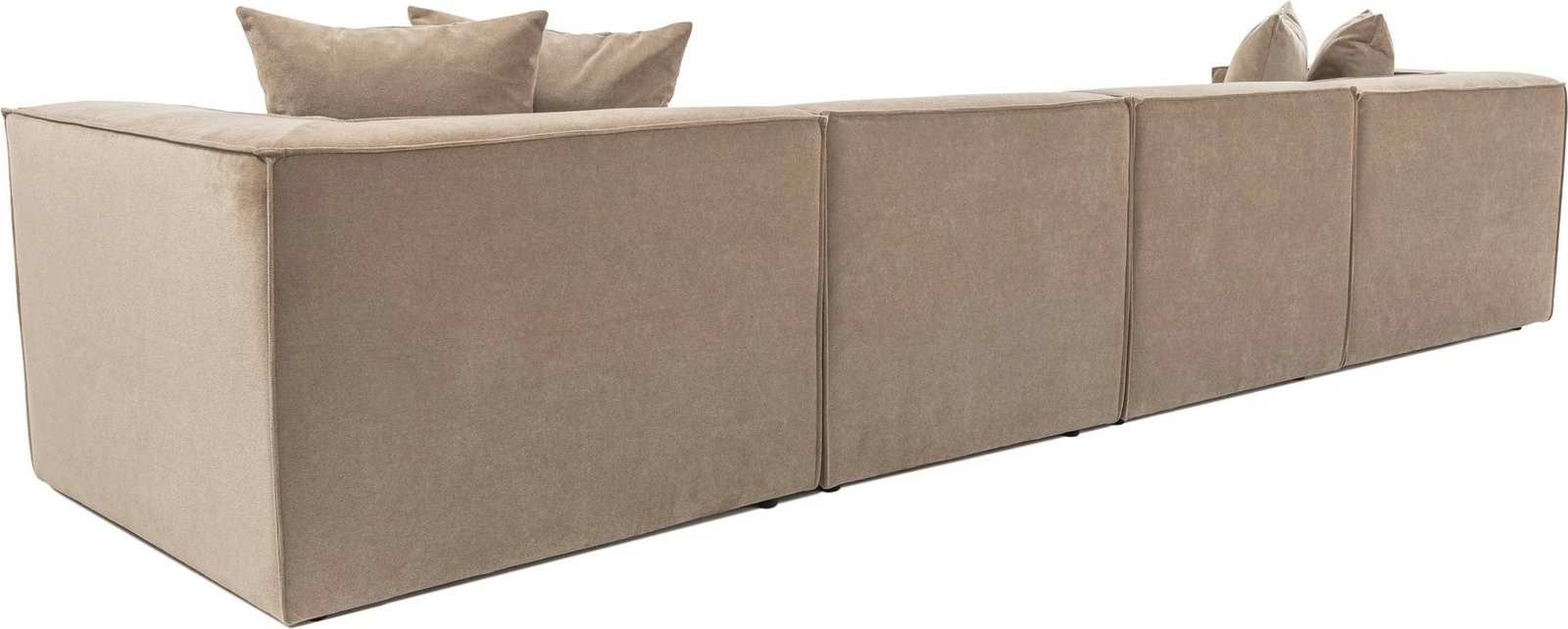 Kënd-sofë Sora me pouffe, ngjyrë kapuçino, Atelier del Sofa Kënd-sofë Sora me pouffe, ngjyrë kapuçino, Atelier del Sofa