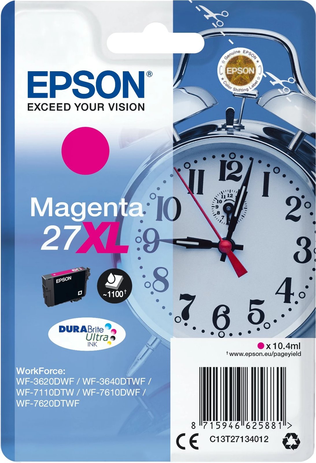 Toner Epson 27XL Magenta për WorkForce