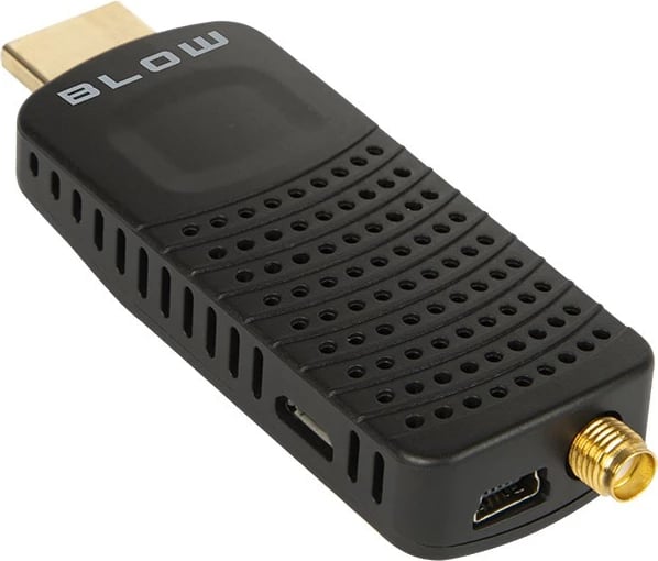 Tuner DVB-T2, BLOW, 7000FHD MINI H.265, Full HD 1080p, HDMI, PVR/TimeShift, USB, WiFi me adapter, me telekomandë dhe ekran IR