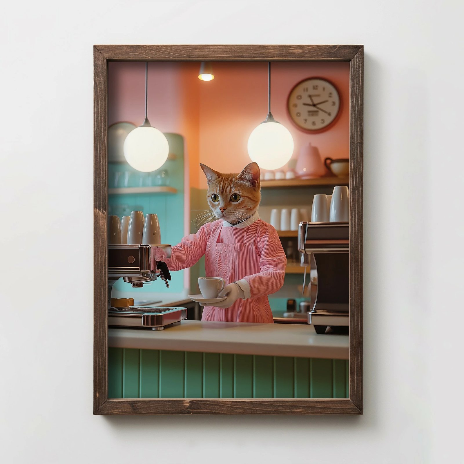 Pikturë dekorative me kornizë MDF, Wallity, TUN072-XL, shumëngjyrëshe, 50x70x3.5cm