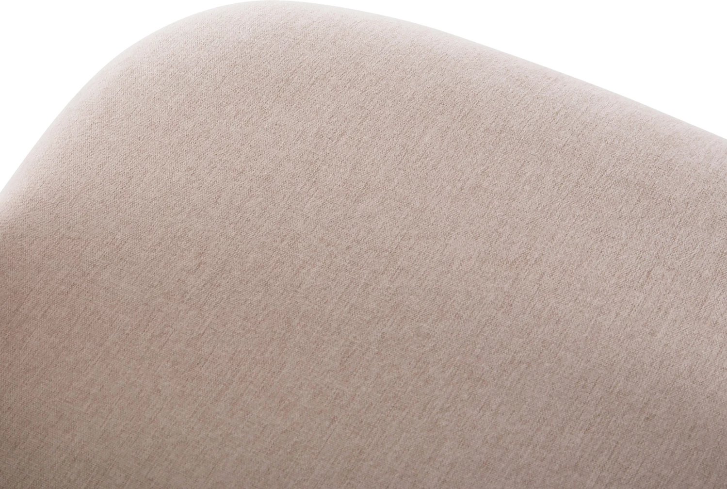 Karrige për ngrënie ISIAH FH9615.03, pëlhurë bezhë, këmbë metalike të zeza, 56x56x76H cm, set prej 2 copash