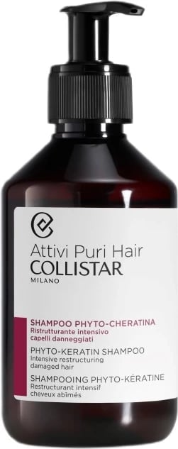 Shampon për femra Collistar Pure Active Hair me Phytokeratin, 250ml