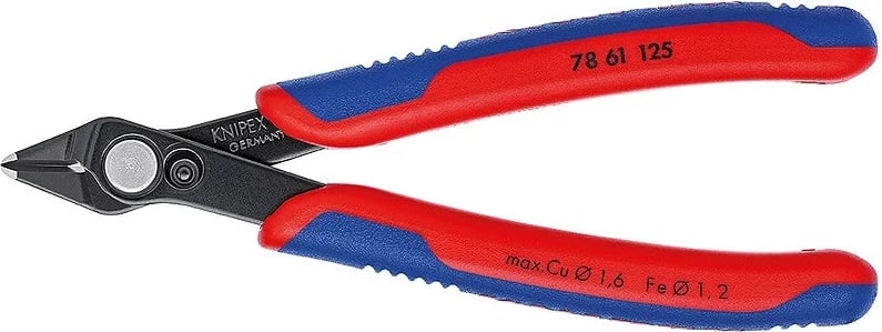 Kaçavidë diagonale KNIPEX 78 61 125, 125 mm, dorezë plastike, e kuqe/blu