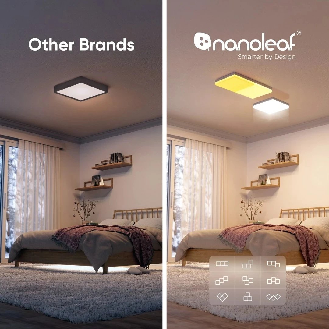 Ndriçues tavani smart Nanoleaf NF083E00-1SL, 3 copë, i bardhë