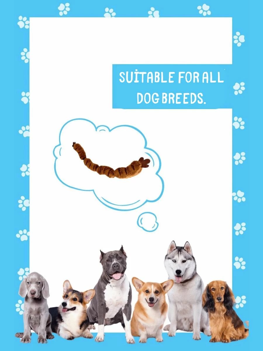 Lodër pelushi për qen, ngjyrë kafe, 65cm, Paws & Whiskers, Havhav 1013