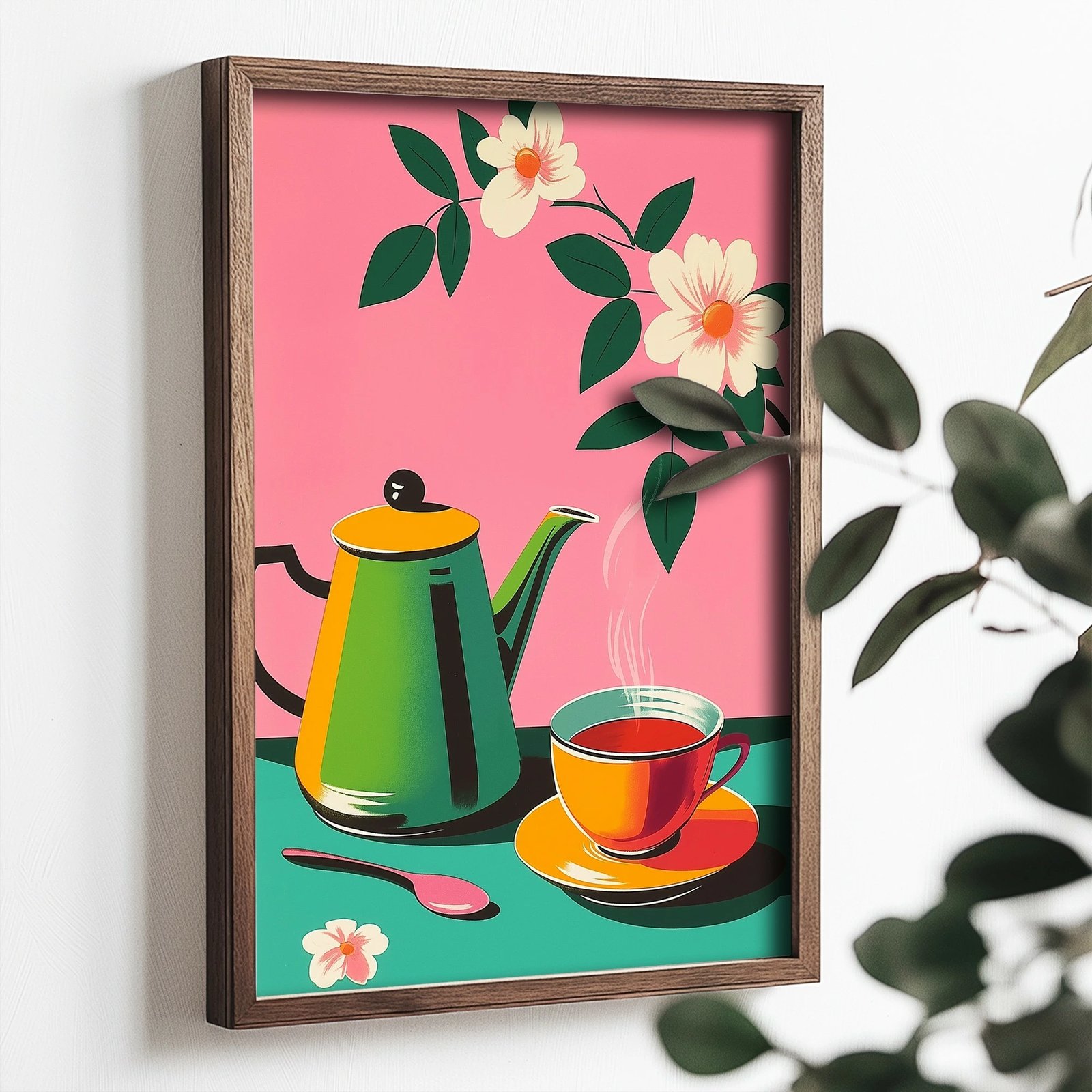 Pikturë dekorative me kornizë MDF, Wallity, TUN071-XL, shumëngjyrëshe, 50x70x3.5cm