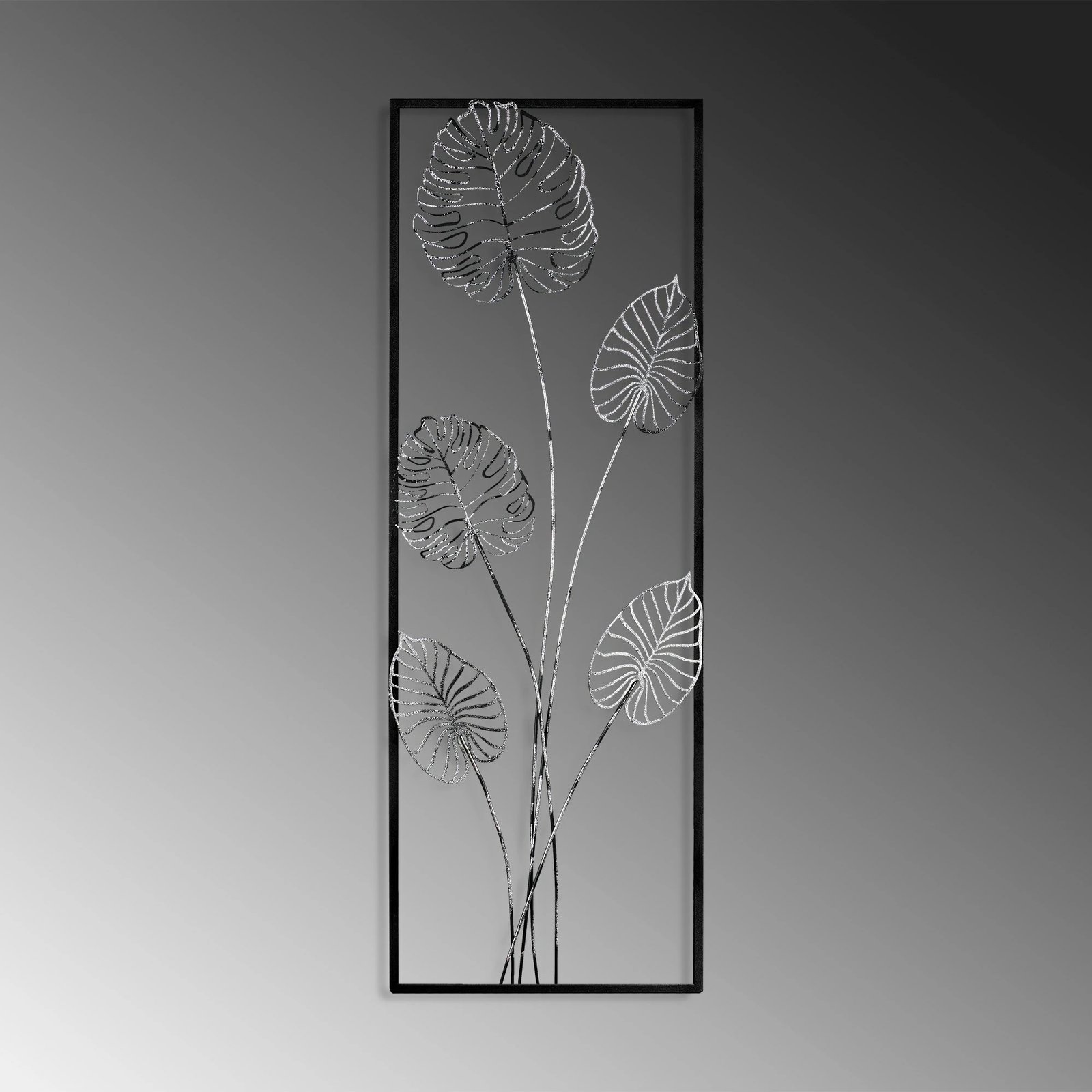 Aksesor dekorativ metalik për mur Wallity, Strawberry 3, shumëngjyrësh, 32x90x4cm