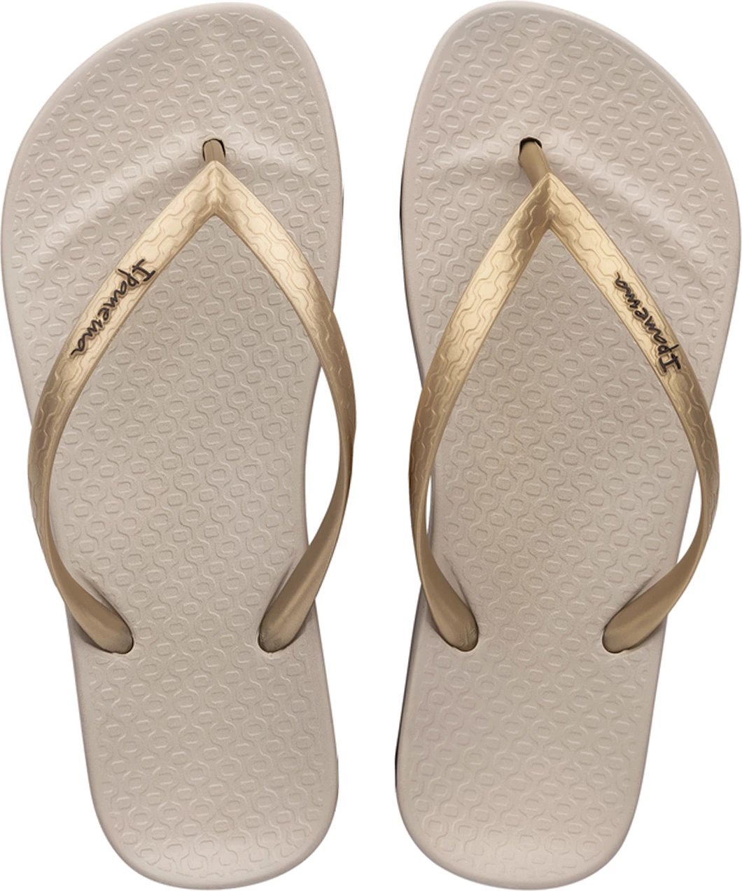 Papuqe për femra Ipanema, bezhë-gold