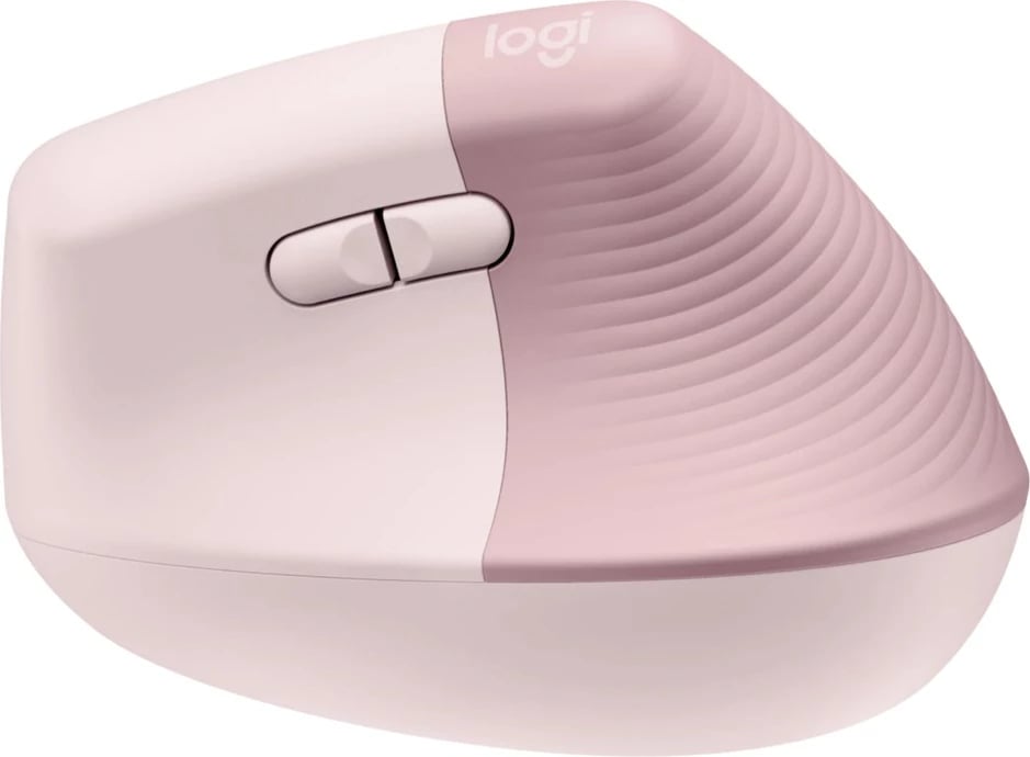Maus ergonomik vertikal Logitech Lift, wireless, 4000 DPI, rozë