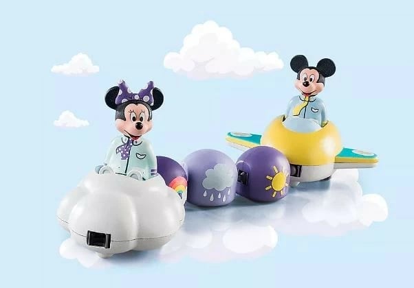 Set lodrash Playmobil 1-2-3 Disney 71320 Ride in the Clouds me Mickey dhe Minnie, 7 pjesë