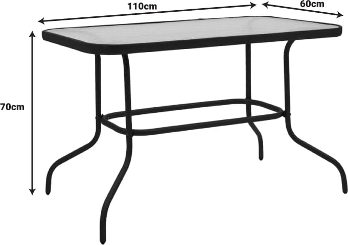 Tavolinë për kopsht Valor, 110x60x70cm, bezhë