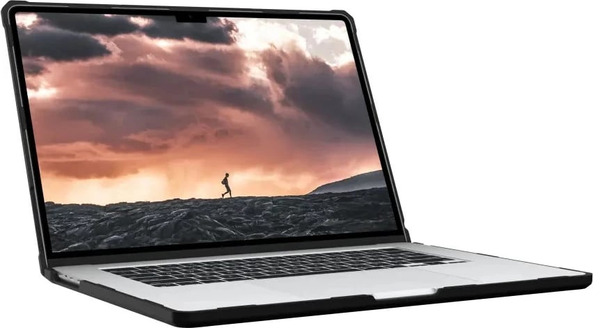 Mbështjellës Urban Armor Gear PLYO për MacBook 15", i tejdukshëm/zi