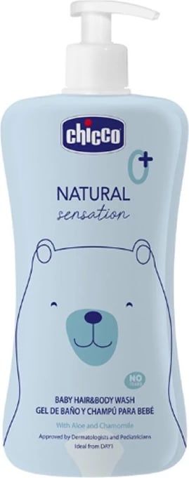 Xhel dhe shampon për trup dhe flokë Chicco Natural Sensation 500ml