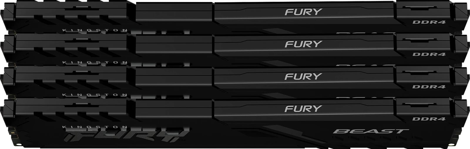 RAM Memorje Kingston FURY Beast 64GB (4x16GB) DDR4 3600MHz CL18, e zezë