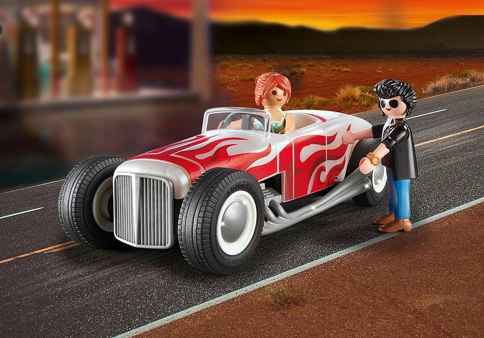 Set lodrash Playmobil City Life Starter Set Hot Rod 71078, 20 pjesë