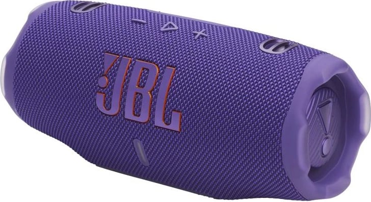 Altoparlant portabël stereo JBL Charge 6 me AI Sound Boost, 28 orë, Auracast, violet (JBLCHARGE6SPUR)