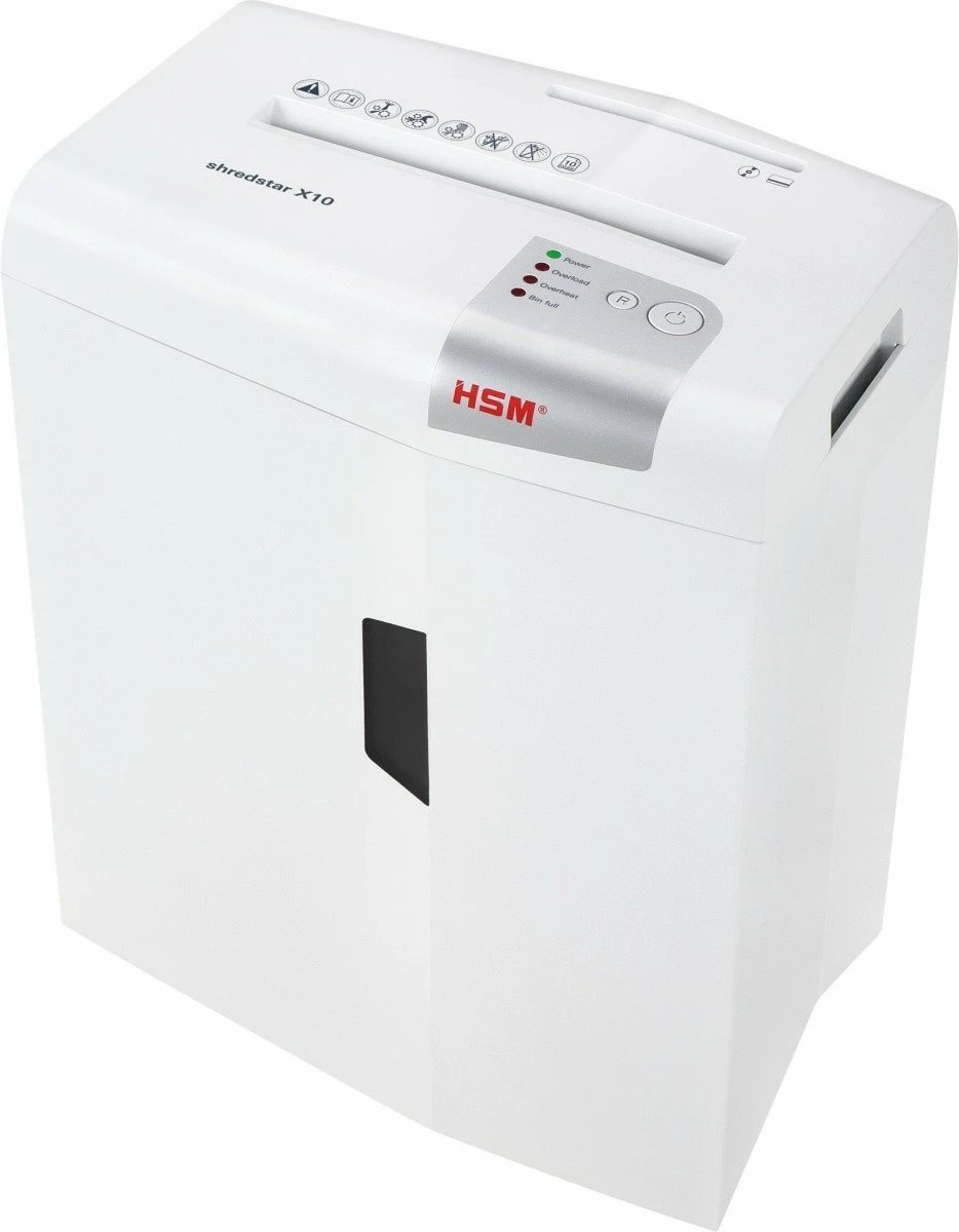 Makineri shkatërruese dokumentesh HSM shredstar X10, cross-cut, 20L, e bardhë